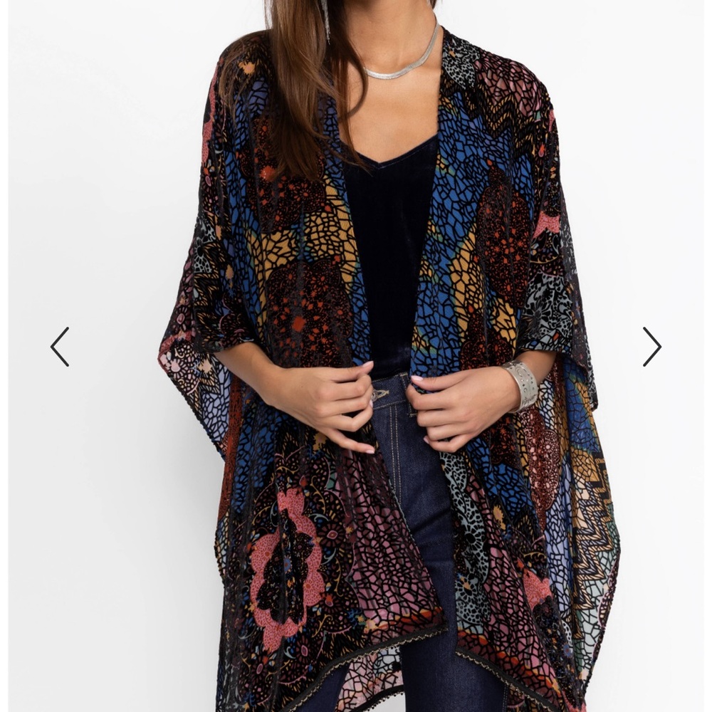 Colorful Patterned Kimono Cardigan